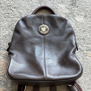 Dooney & Bourke Brown Leather Backpack